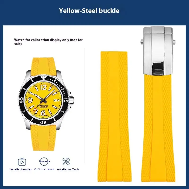22mm 24mm Zilver Roestvrij Stalen Horloge Armband Voor Breitling Band Horloge Band Voor AVENGER NAVITIMER SUPEROCEAN Horlogebanden ShaoSu 22mm 24mm Zilver Roestvrij Stalen Horloge Armband Voor Breitling Band Horloge Band Voor AVENGER NAVITIMER SUPEROCEAN Horlogebanden ShaoSu