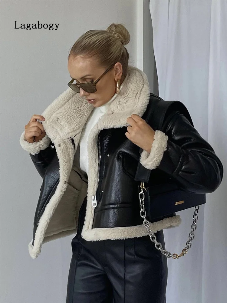 faux-lagabogy-2023-shearling-giacca-invernale-donna-cappotto-in-pelle-di-pecora-retro-moto-parka-in-pile-femminile-corto-allentato-capispalla-da-neve