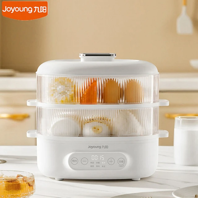 Joyoung Electric Steamer ZD18-GE550 pentola a vapore per uso domestico 5.6L  elettrodomestici da cucina 12H appuntamenti riscaldamento rapido 2 strati