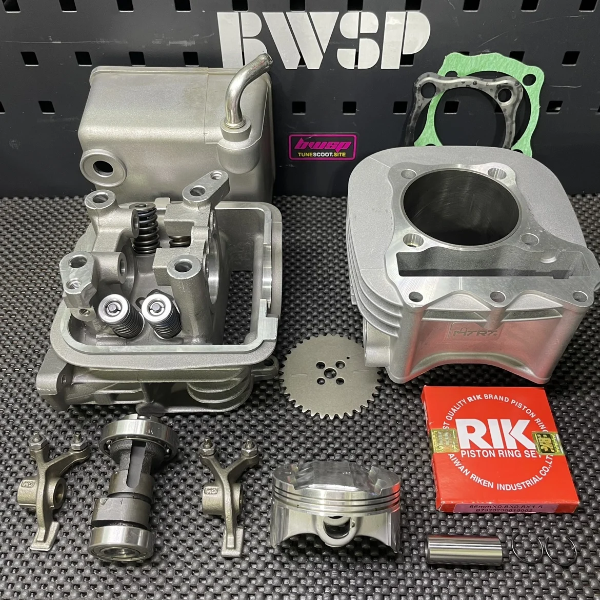 TTMRC スズキ アドレスV125 4バルブ特注ヘット 61mm4バルブ