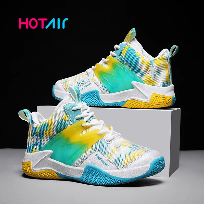 2022 Kids Basketball Shoes Boys Sneakers Nonslip Breathable Sport