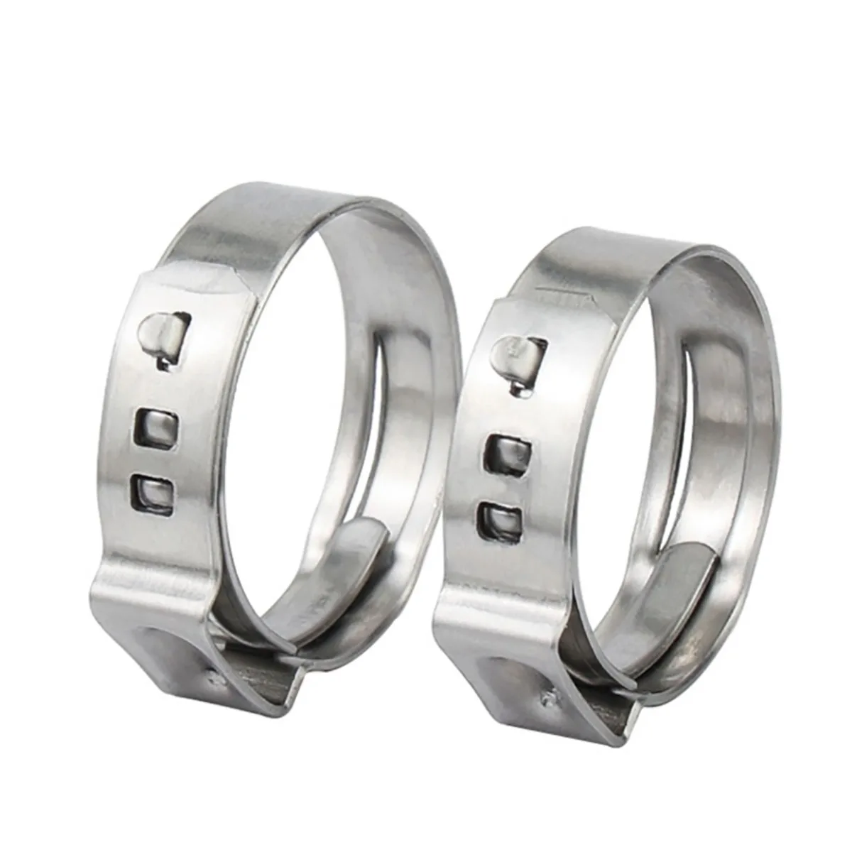 

304 Stainless Steel Single Ear Endless Clamp/Strong Hoop