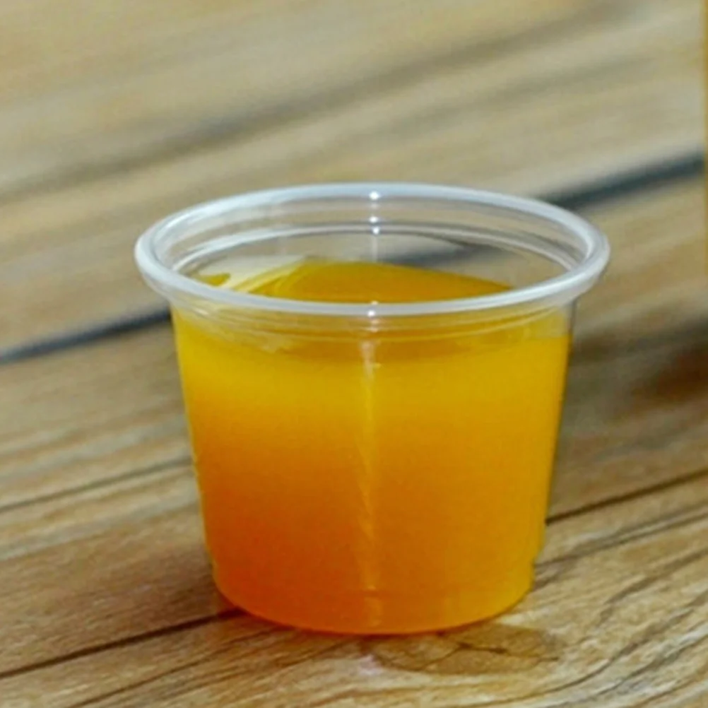 Tasting Cup Small Cups 200 Pcs Plastic Mini Condiment Shot for Glass Clear Glasses