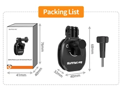Premium Aluminum Motorcycle Windshield Mount Clamp - Clip