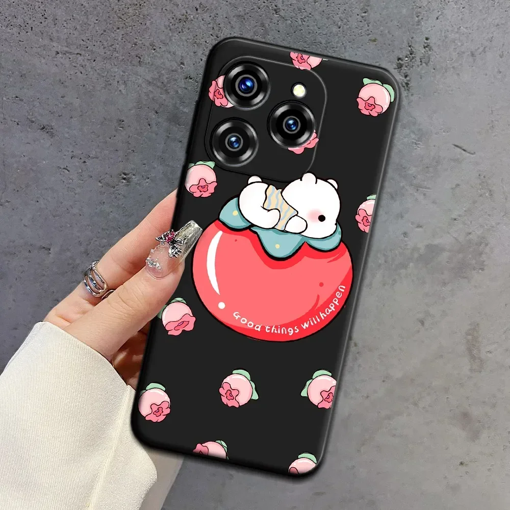For Oukitel C50 C51 Case Happiness Cartoon Ice Cream Soft Silicone TPU Phone Case For Oukitel C 50 c51 Floral Back Cover Fundas 6