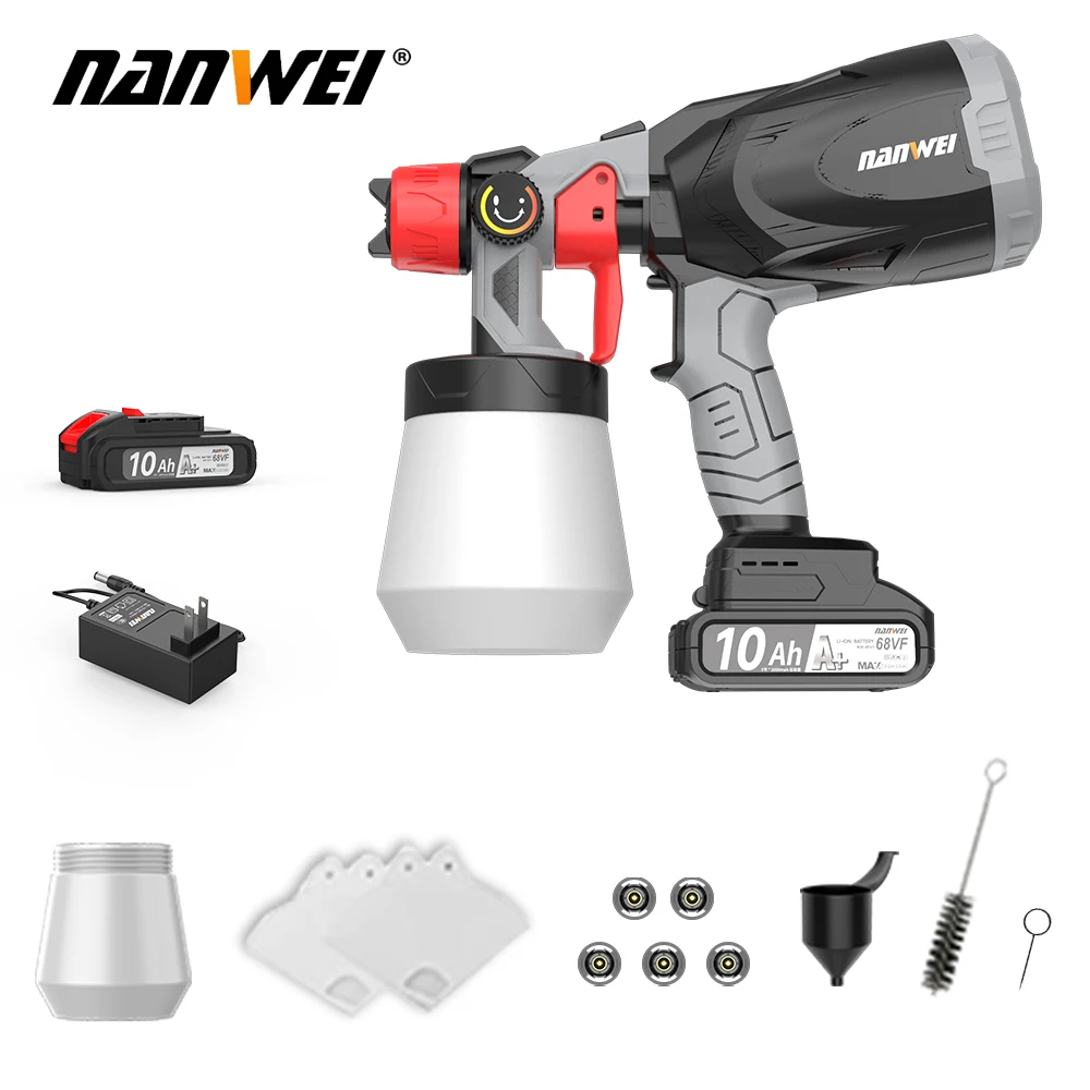 NanweiElectricSprayGunPaintEmulsionPaintSprayGunSprayer