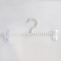 10PCS 32CM White/Pink Pearl Pants Clip Pants Rack Clothes Rack Clothing Store Display Pants Rack Hanger Wholesale 1