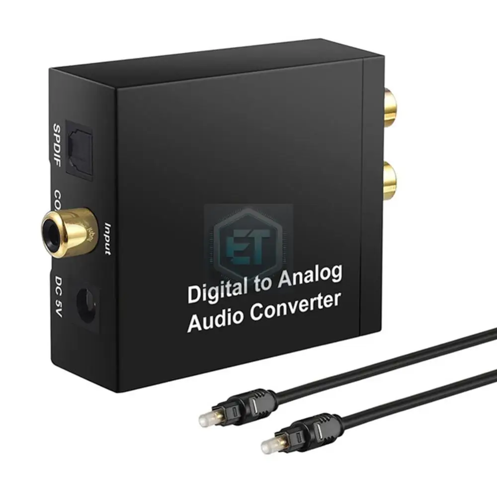 디지털-아날로그 오디오 변환기 디지털 동축 SPDIF-아날로그 RCA 3.5mm 잭 광-3.5mm 잭 어댑터