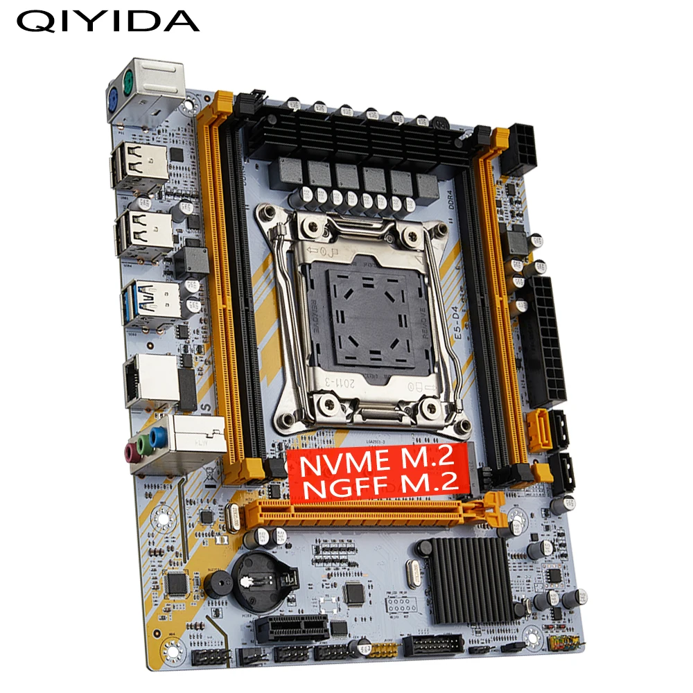 QIYIDA X99 motherboard set E5 2630 V4 1x16GB DDR4 REGECC memory