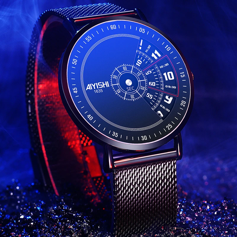 2022 Fashion Mens Watches Luxury Stainless Steel Quartz Wristwatch Calendar Luminous Clock Men Business Casual Leather Watch