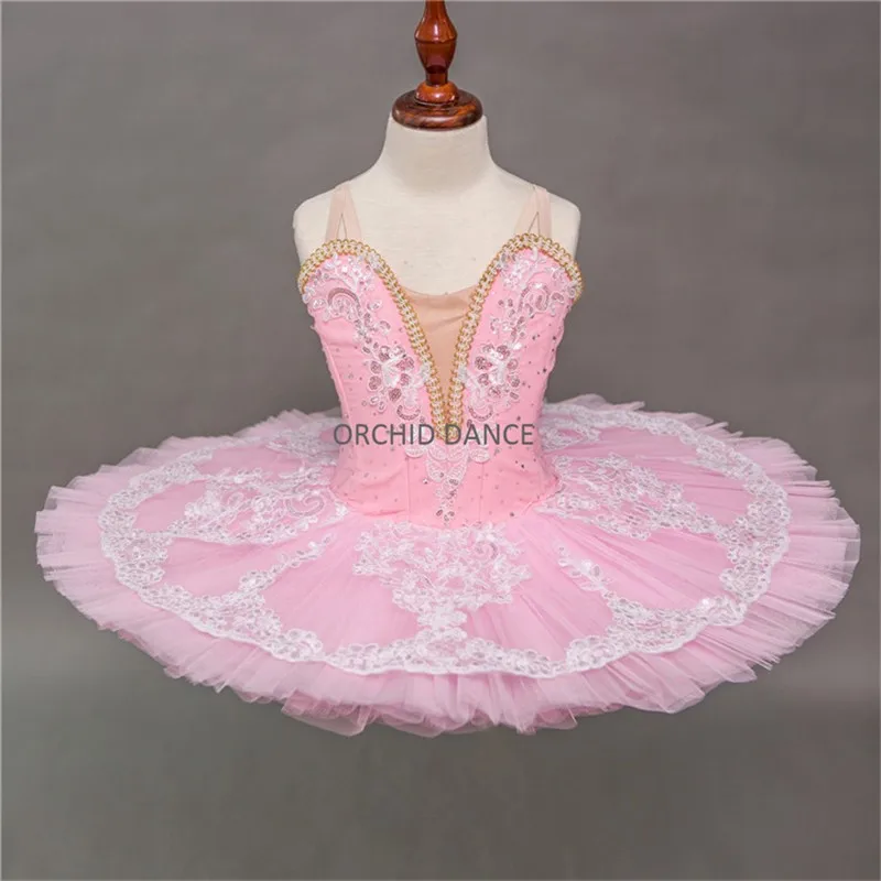 

Professional High Quality Custom Size Cheap 7 Layers Pink Kids Ballet Tutu