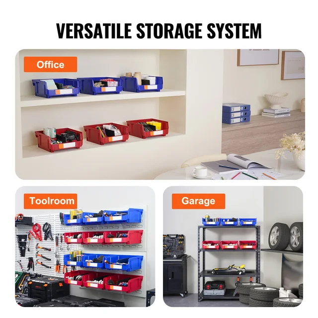 17172-4a3298.jpg SucceBuy 6/12/24pcs Garage Storage Bin Hanging Stackable Wall Mounted Organizer Bin Stacking Containers for Closet KitchenOffice