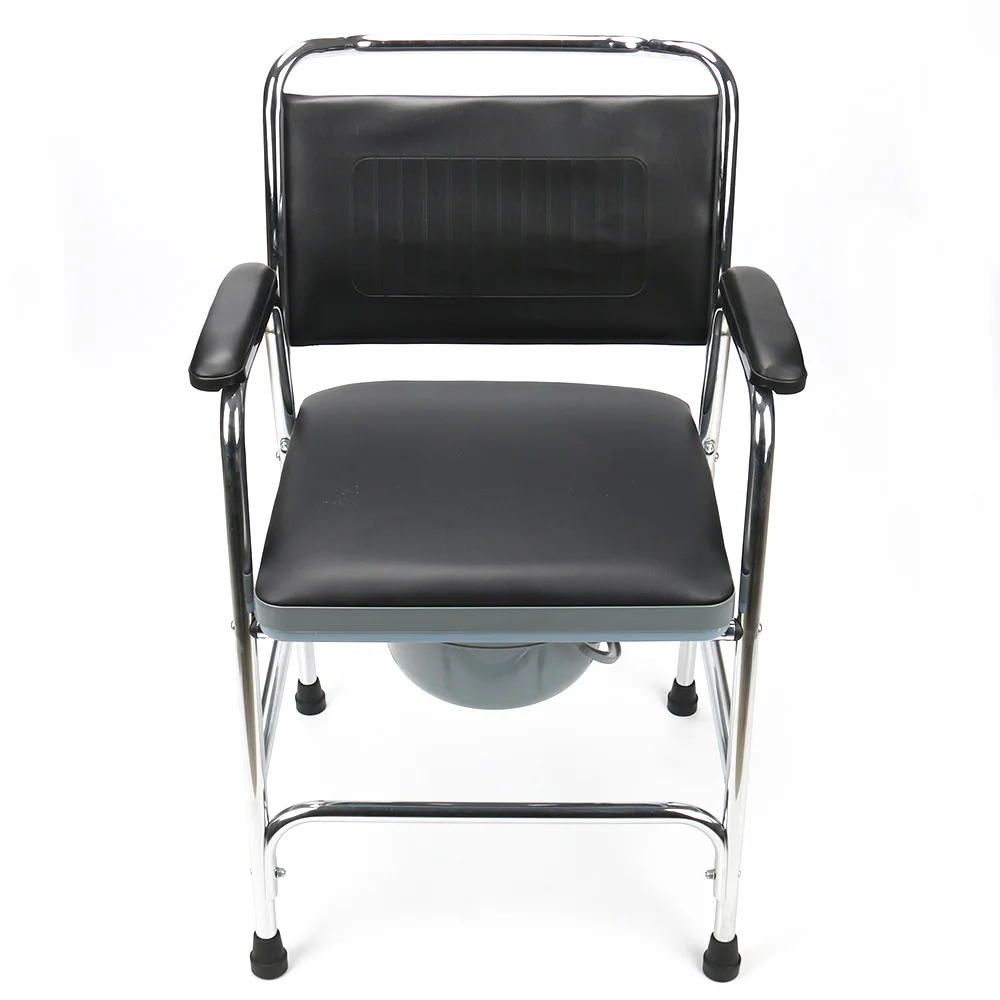 Full Cover Commode Seat Chair Elderly Inconvenient People Auxiliary Aluminum Toilet Chair 3