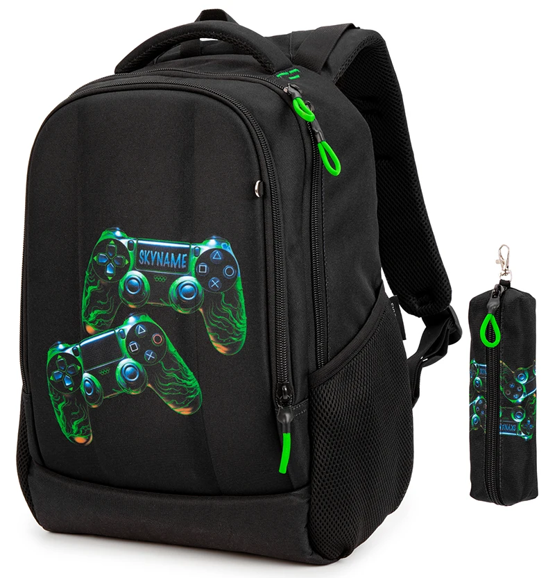 Brand School Bag for Boys Multifunctional Cartoon Pattern Kids Satchels Orthopedic Waterproof Backpack Children Student Mochila