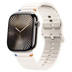 Premium Silicone Sport Watchband for Ultra 3 - 2 - 1 49mm (Starlight)