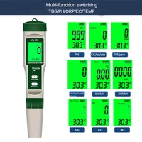10 in 1 Water Quality Monitor PH/EC/TDS/ORP/H2/Fertile/Salinity/S.G/Resistivity/Temp Multifunction Tester for Aquariums Pools 2