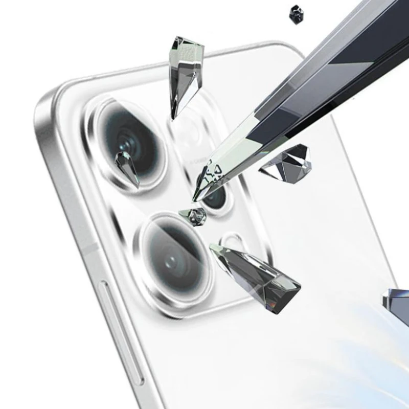 Clear 3D Lens Protective Glass Film Cover Case for Phone Camera Protectors