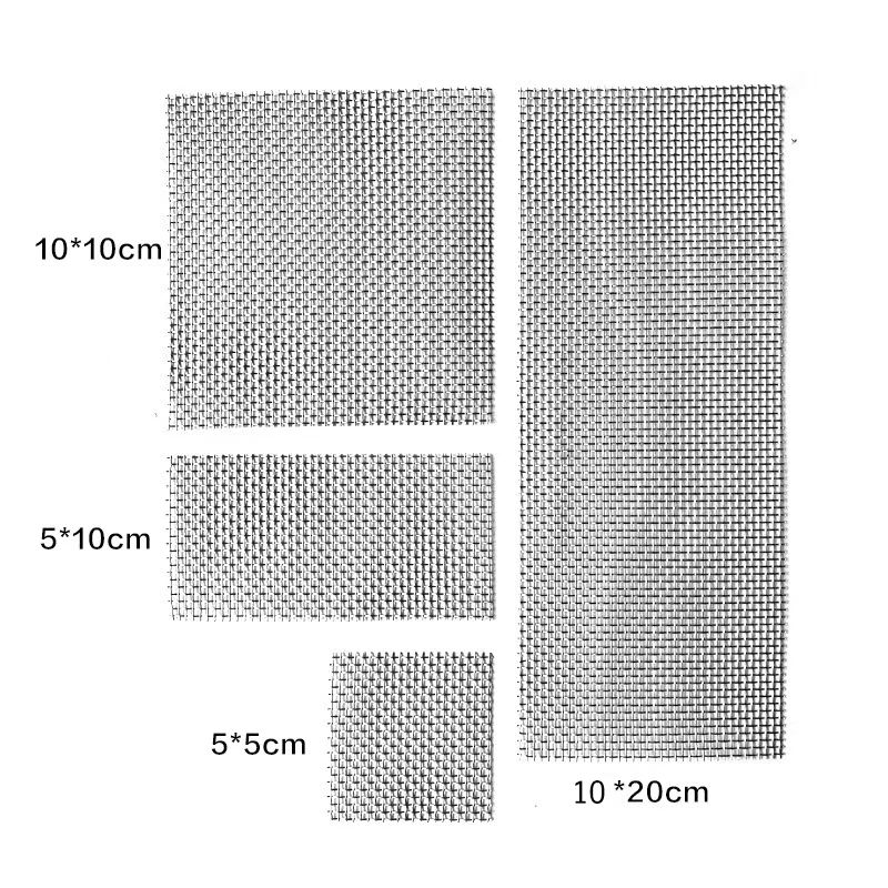 Fish Tank Decorations Aquarium Ornaments 2PCs Stainless Steel Wire Mesh Pad