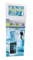 Distributeur automatique de glace personnalisé pour usage commercial, machine à glaçons automatique en acier inoxydable, 24h/24, 7j/7, en libre-service 5