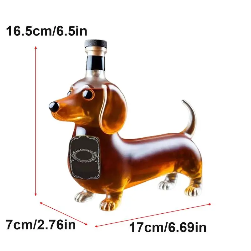 Dachshund Dog Whiskey Bottle unique red wine decanter Exquisite Dachshund Dog Liquor Bottle Transparent Decanter Home Decor