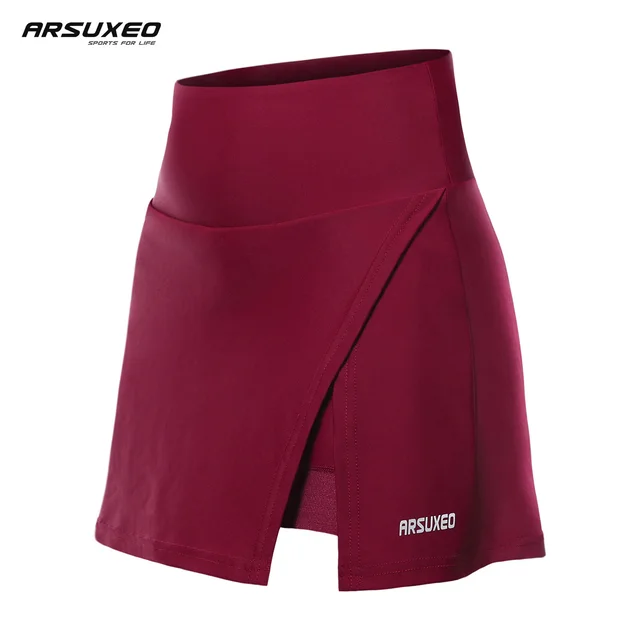 48862-90db4c.jpg ARSUXEO Women's Cycling Shorts Bicycle Summer Casual Workout Padded Pockets Tennis Golf Culottes Yoga Fitness Shorts Skirts D315
