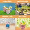 6PCS Summer Cartoon Beach Set Toys Children Digging Sand Plastic Bucket Watering Bottle Shovel Children Beach Water Play Toys 4