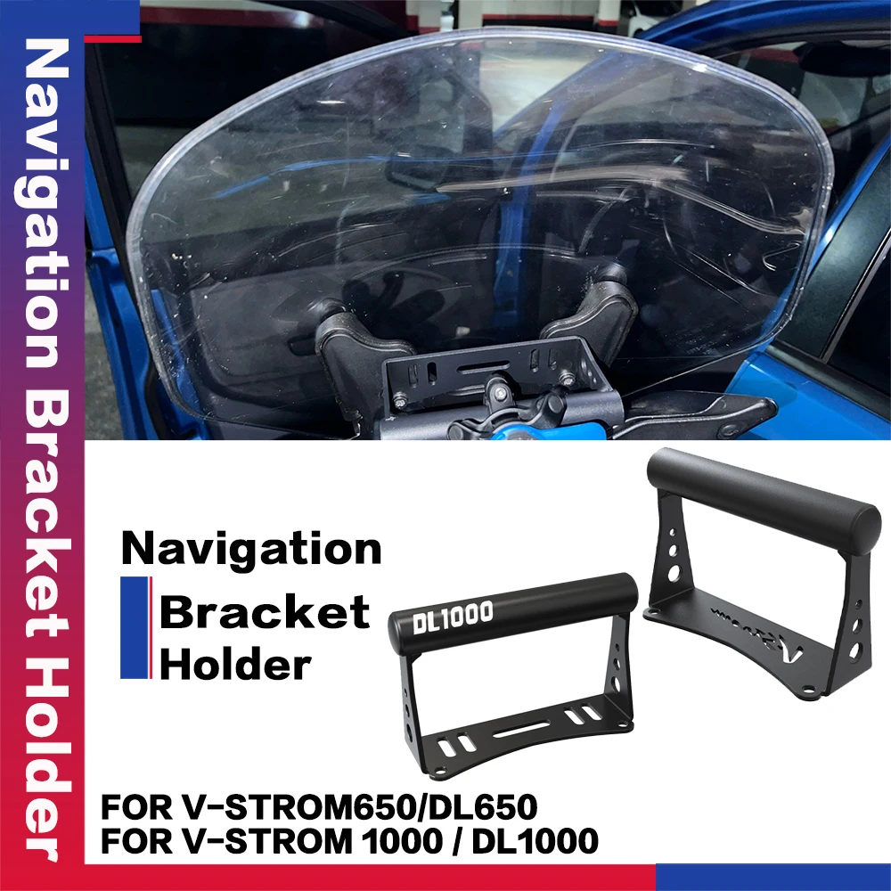 

2023 For Suzuki V-Strom 650 DL650 ABS 2004-2011 V-STROM1000/DL1000 Motorcycle Phone Holder Stand GPS Navigation Plate Bracket