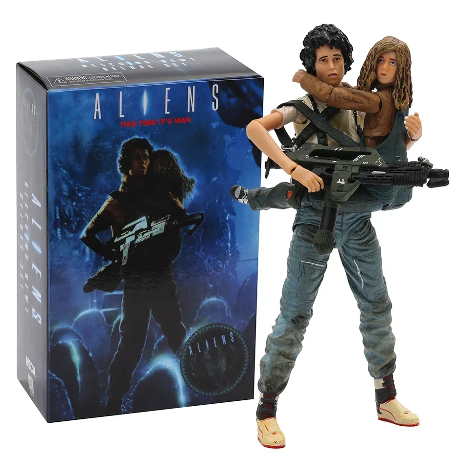 

NECA Alien 2 This time it's war Ellen Ripley & Newt Collection Action Figure PVC Model Toy Doll Figurals Gift