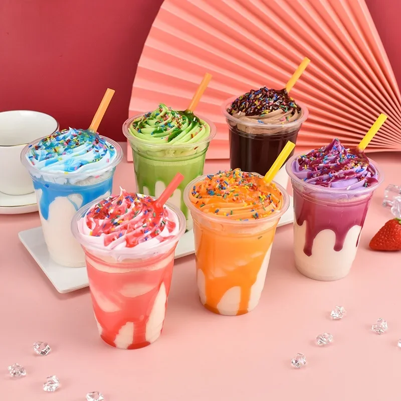 Simulation Fake Ice Cream Dessert Props Hotel Cafe Bar Bakery Dessert House Store Decor Sundae Ice Cream Model Children's Toys food model food photography props kitchen food toys fake food prank toys
