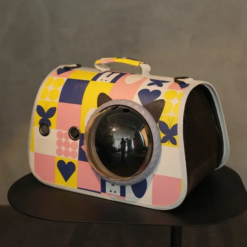 Experience The Most Comfortable and Stylish Cat Carrier with Space Capsule Design Cat Backpack Supplies