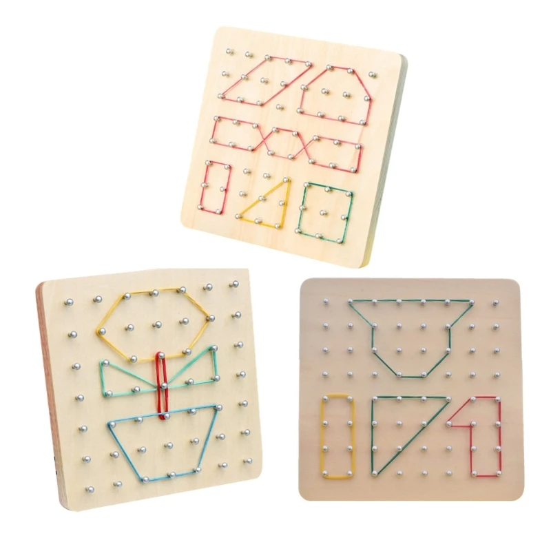 

Wooden Pegged Puzzle Geometric Matching Toy Shape Color Sorting Game Board Toy Kids Developmental Toy Child Gift