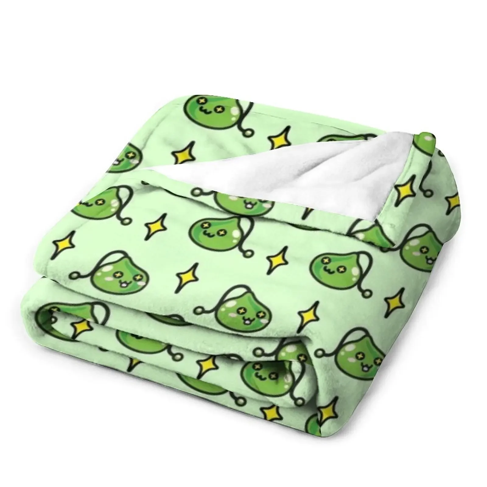 Cute Maplestory Slime Throw Blanket Multi-Purpose Sofas Blanket Fluffy 3