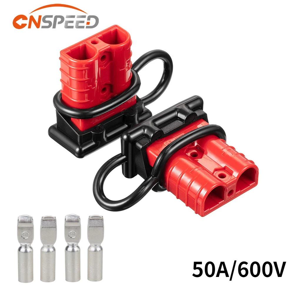 2PCS50APlugBatteryTrailerDurableQuickConnectorKit600VWinch