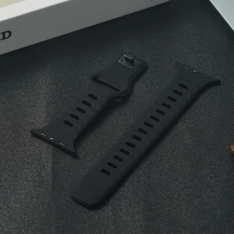 Silicone Sport Band for Apple Watch - Lightweight and Soft Bracelet Strap