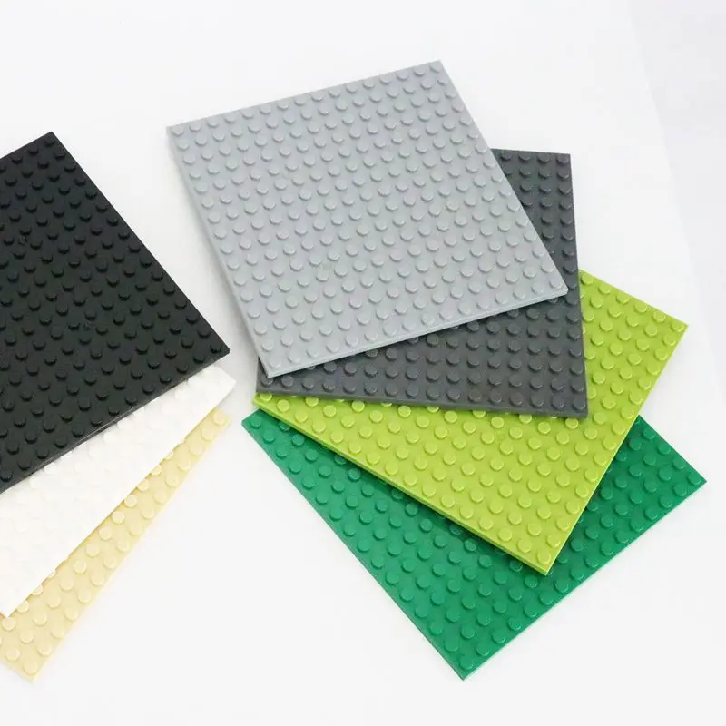 1개의 양면 베이스 플레이트 16 x 16 도트 빌딩 블록 조립 MOC 브릭 베이스 플레이트 도시 주택 건설 보드 액세서리