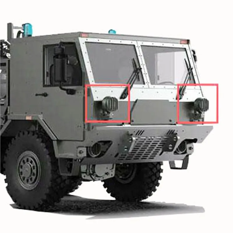Projecteur de toit Capo CUB3HL en métal CNC pour RC Crawler 1/18, éclairage LED intégré.