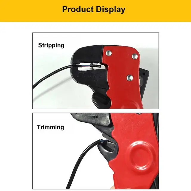 Drót Sztriptíz Kompakt Kábel Szerszám Kényelmes Markolati Vezetékes Crimper Elektronikus És Autójavításhoz 0,2-8 Mm² - Image 2