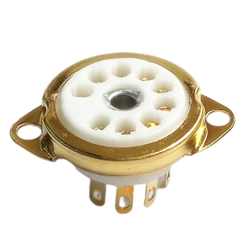 5pcs 내구성 9PIN 튜브 소켓 12AX7,12AT7,12AU7,ECC83,ECC82,E88CC 6922 6p1 6p14 6n1 6N2 6N3 6N4 DIYers 애호가용