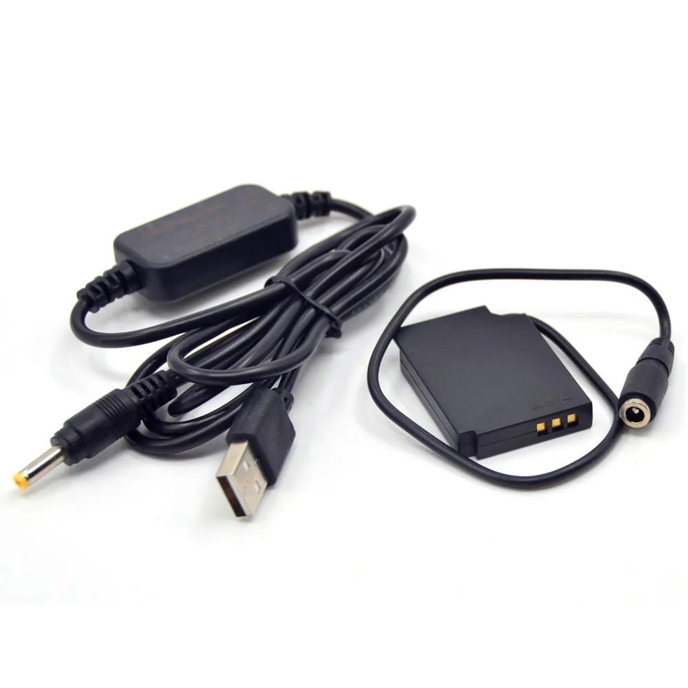 5V USB power bank charger cable EH-62F+EP-62F DC Coupler EN-EL12 dummy battery for Nikon S1200PJ S6100 S6200 S8100 S9100 S9900
