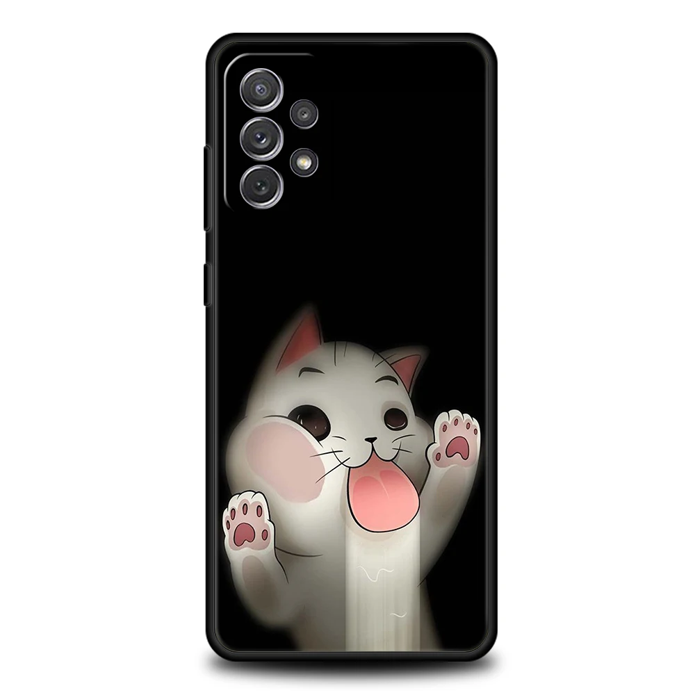 Cartoon Cat Soft Shell Phone Case - Cute and Protective Cover