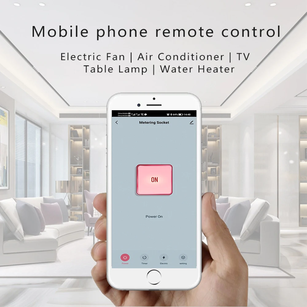 Arumny Zigbee Smart Plug with Power Monitoring and Home Automation Integration