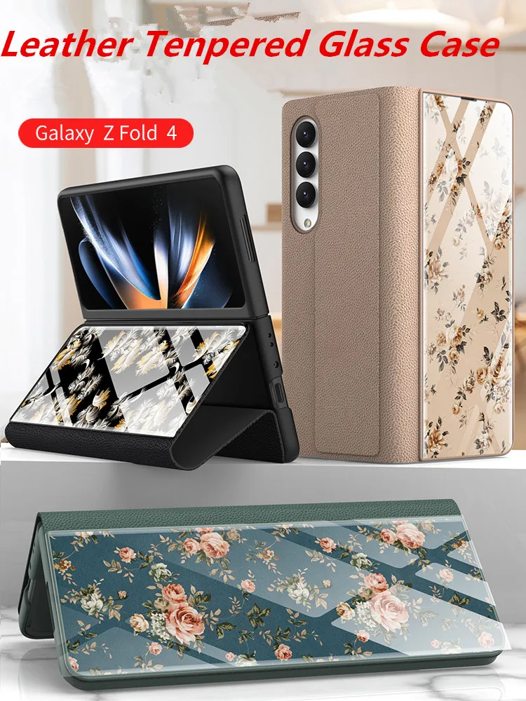 

Оригинальный чехол GKK для Samsung Z, Складывающийся чехол для телефона, роскошный кожаный чехол из закаленного стекла с рисунком для Samsung Z, Складывающийся чехол для 4