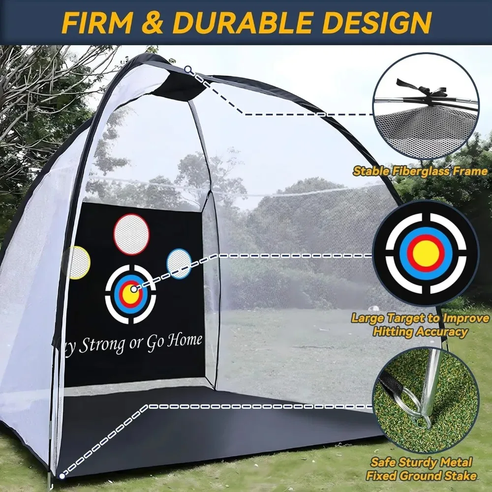 10x7ft Training Golf Practice Net with Mat 5