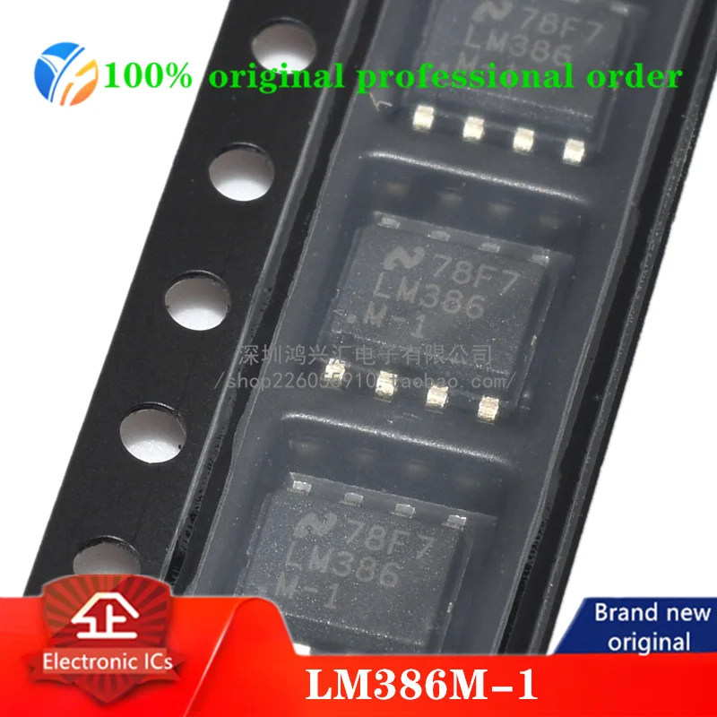 100% Originale Lm386M-1 Lm386Nm-1 Audio Power Op Amp Sop8