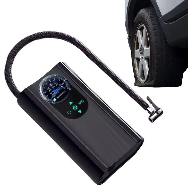 

Air Pump Tire Inflator Portable Compressor Digital Cordless Car Tyre Inflator For Bicycle Car Quick Inflation Wireless Tire Inf