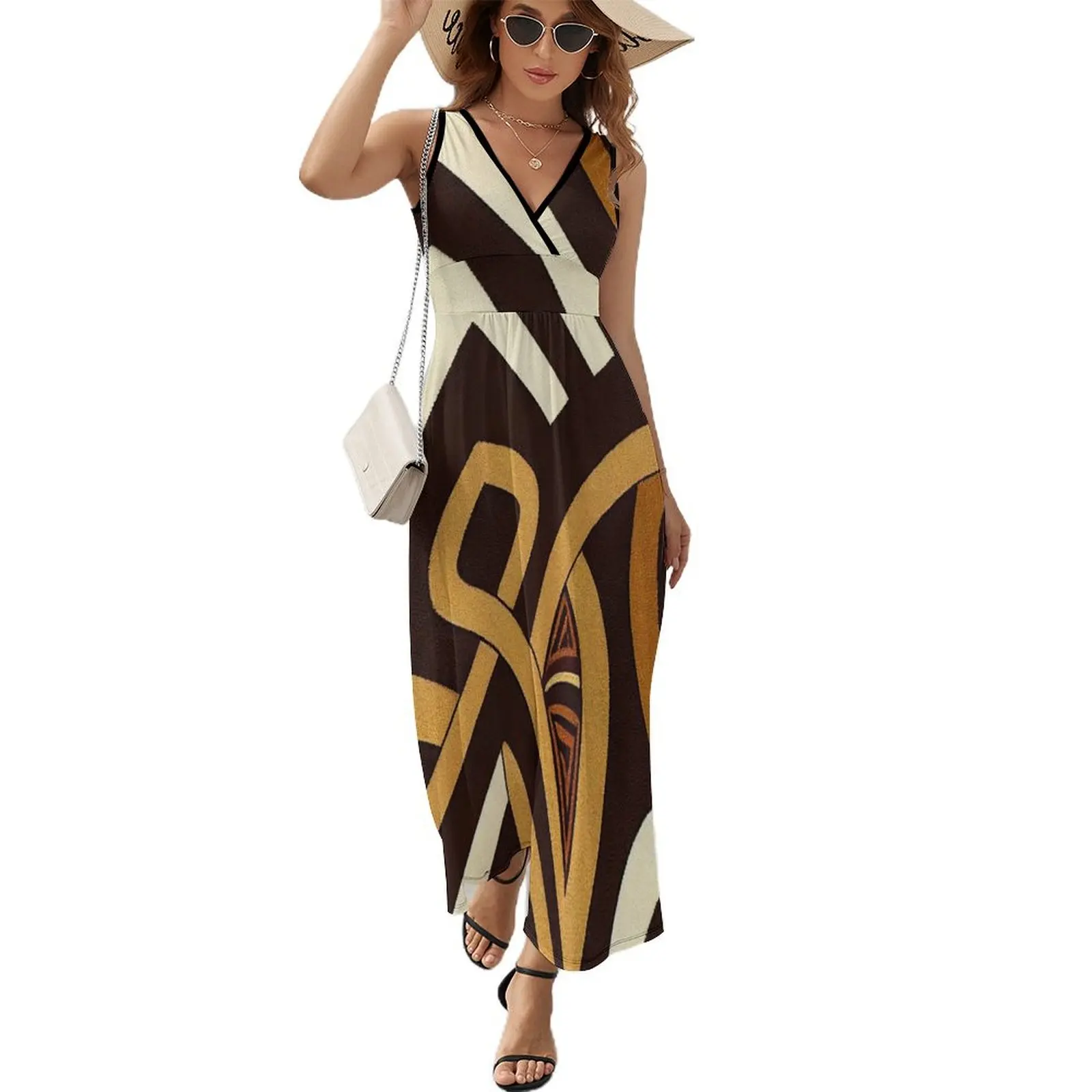 

Honor Your Mana Sleeveless Dress chic and elegant woman dress summer dress for women 2024
