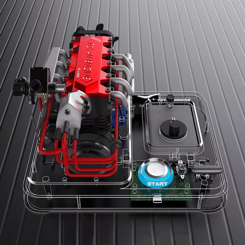 TOYAN L400BGD 14CC L4 Inline 4 Cylinder Methanol Engine Model Full