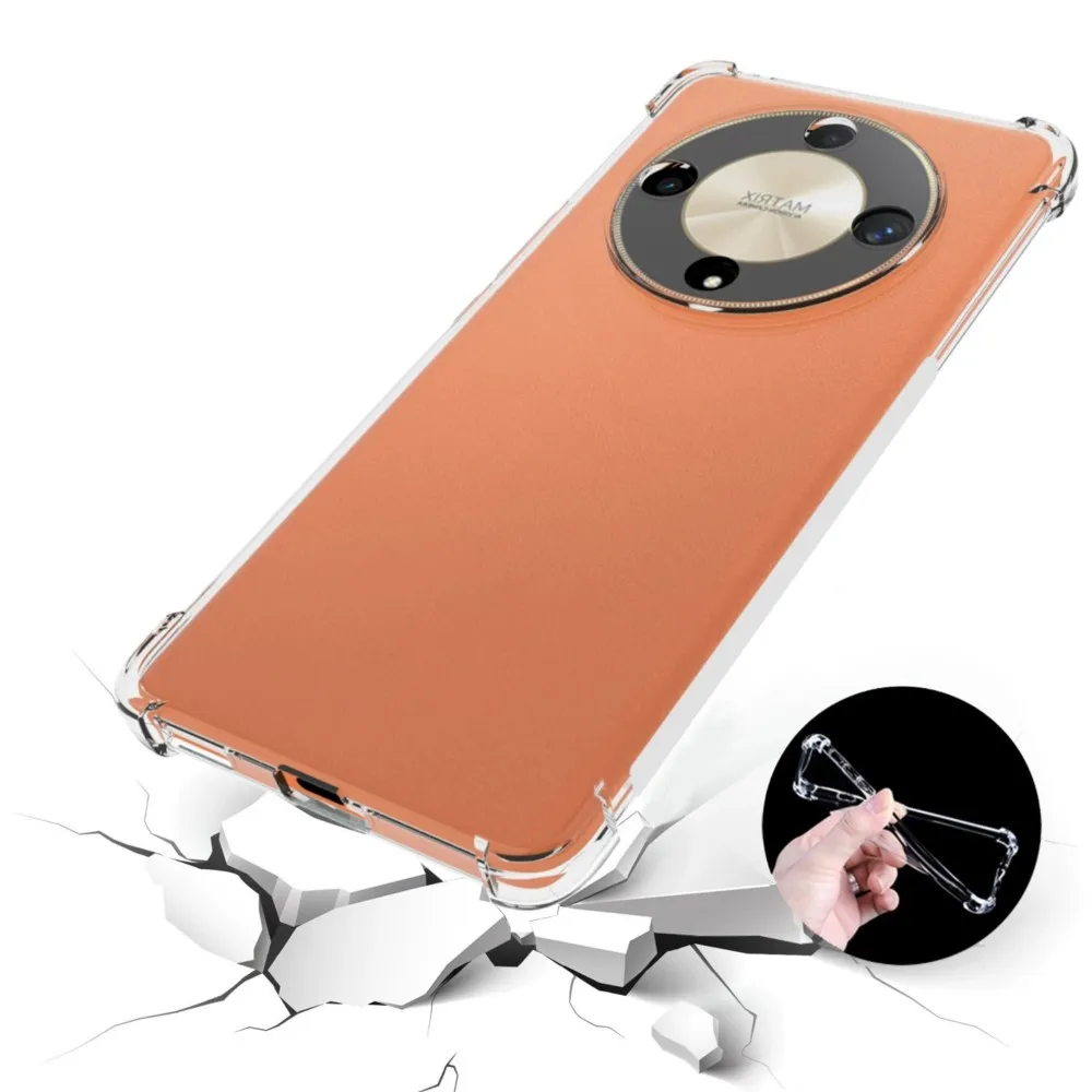 Luxury Shockproof Clear Silicone Phone Case - Transparent Protective Cover