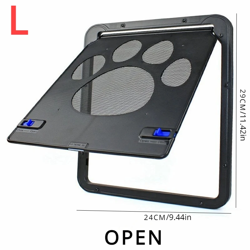 Pet Door Outdoor for Dogs Cats Lockable Screen