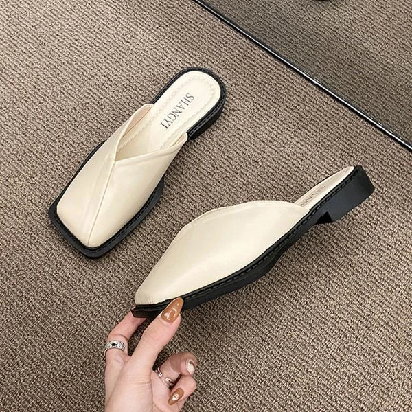 zara quilted flat mules